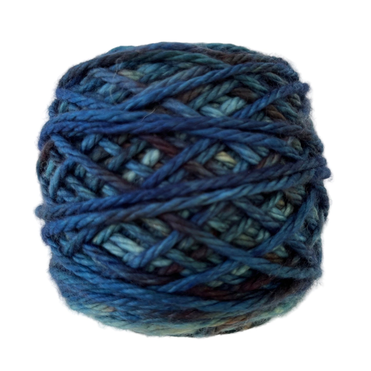 Outer wrap, Blue with grey-brown accents